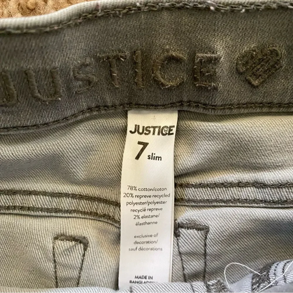 Justice | Bundle of Two Skinny Jeans, Size 7